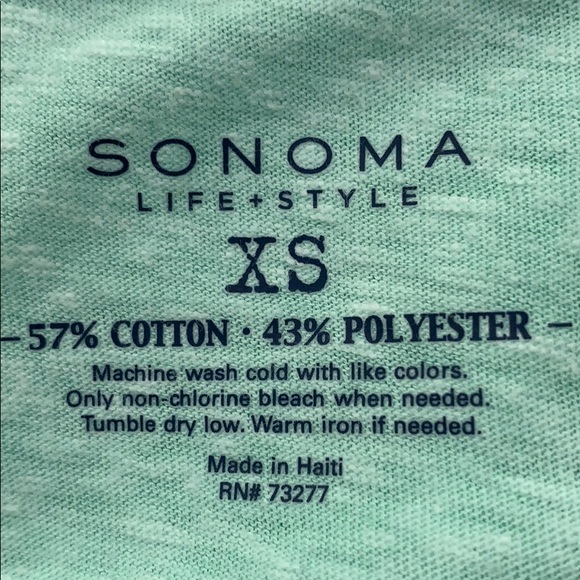 Sonoma Long Sleeve T-Shirt Size XS - Picture 3 of 3